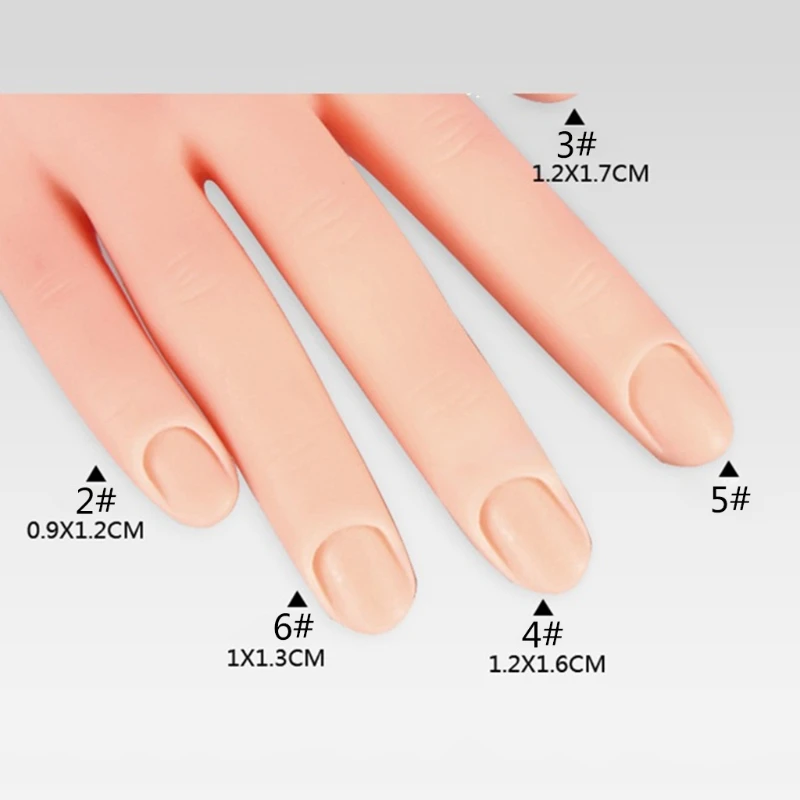 Тренировочная поддельная ручная модель R3MF для обучения ногтям гибкий подвижный