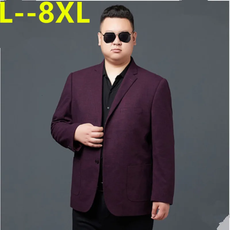 Новый модный осенний мужской костюм 10XL 8XL 6XL высококачественный куртка деловой