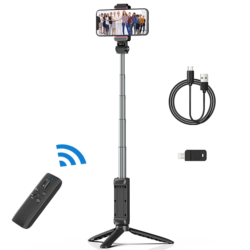 

Ulanzi MT-40 Bluetooth Remote Tripod for Phone Camera DSLR Portable Selfie Stick Monopod With Ballhead 1/4'' Port For Sony Canon