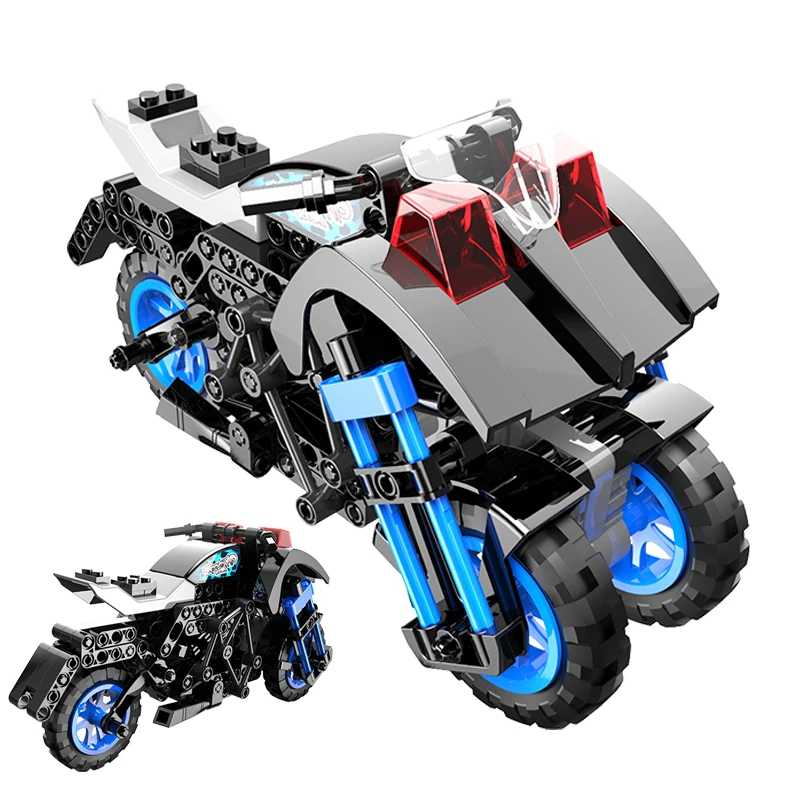 

208Pcs City Technical Pull Back Racing Motorbike Building Blocks Speed Motorcycle Sports Super Vehicle Bricks Toys For Kids Gift