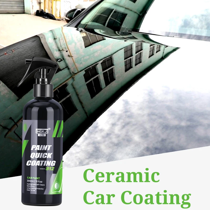 HGKJ 300ml Crystal Ceramic Car Coating Polishing Auto Oleophobic Hydrophobic Coating Water Repellent Crystal Plating Spray sapphire square al2o3 single crystal substrate 10 0mm 10 0mm 0 4mm window film epitaxial coating double polishing