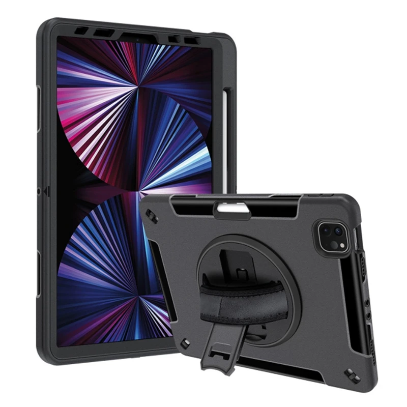 

for iPad Pro 2021/2020 11 Inch Protective Case Child Drop Proof Case with Pen Slot 360 Rotating Protective Case