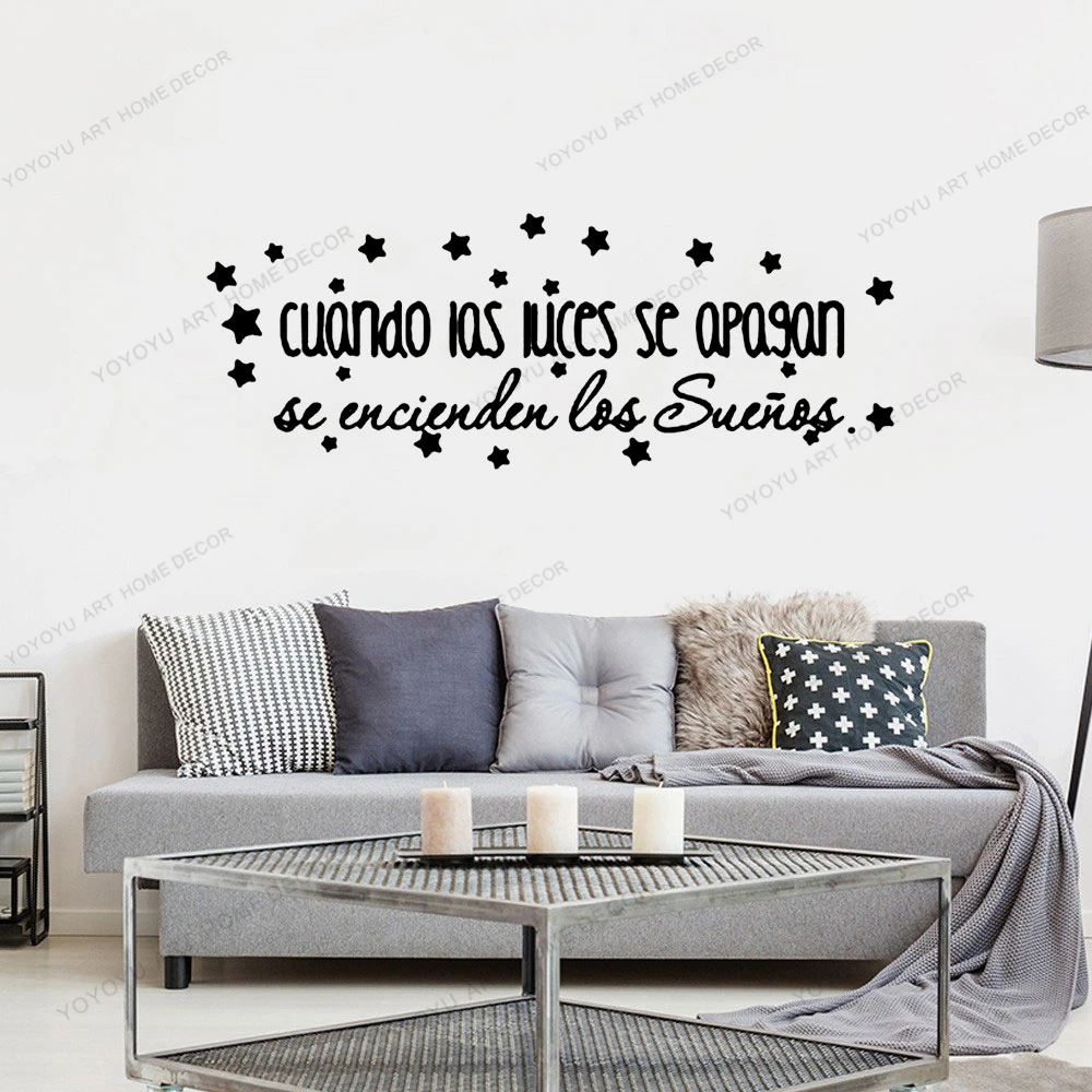 

NEW Spanish Arrive Sentences Wall Stickers Decal Quote Room Decoration Wall Decals Sticker Vinyl Wallpaper Poster Mural cx2052