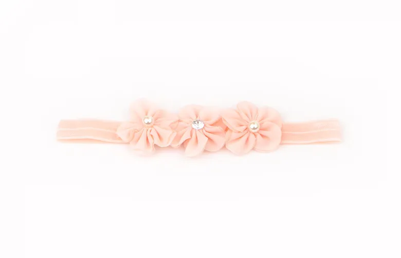 

baby girl headband Infant hair accessories Tie newborn Headwear tiara headwrap Gift Toddlers bandage Ribbon flower pearl bows