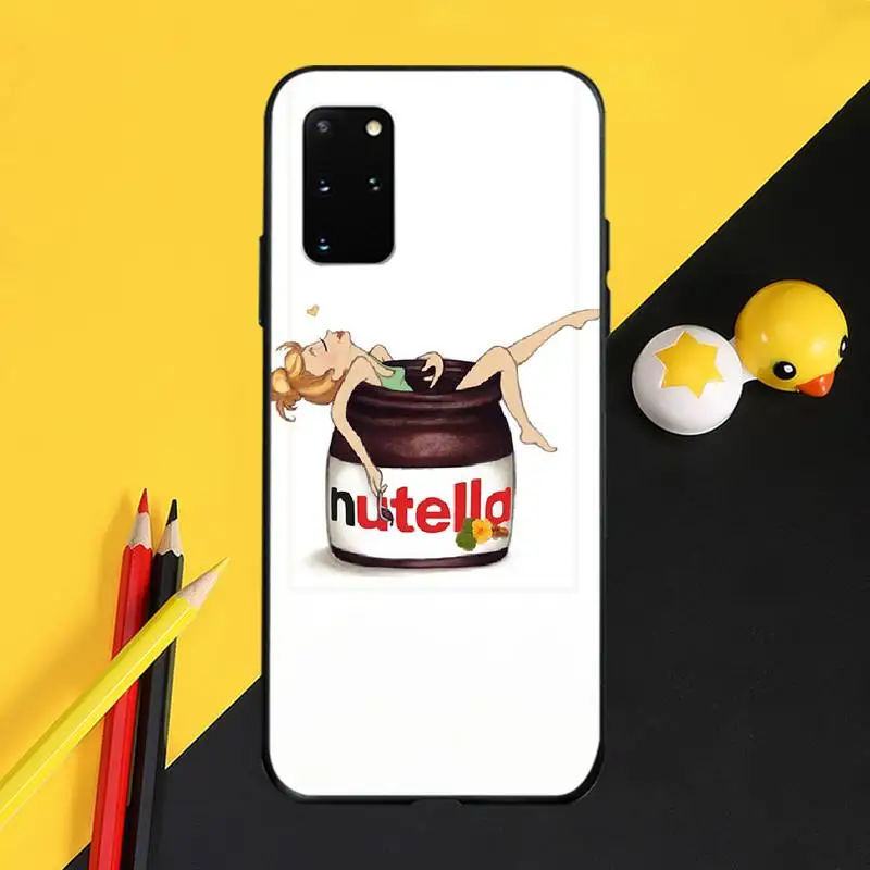 PENGHUWAN еды шоколада Tumblr Nutella черный мягкий термополиуретановый Чехол для