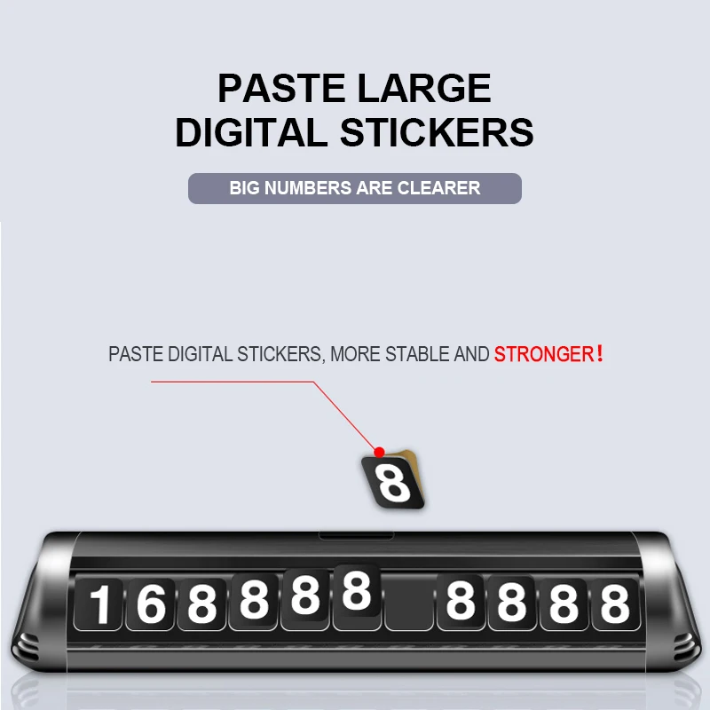 Стайлинг автомобиля табличка для временной парковки скрытый номер телефона