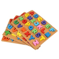 children alphabet abc numbers wooden learning toy kids educational puzzle board for learning kids gift new