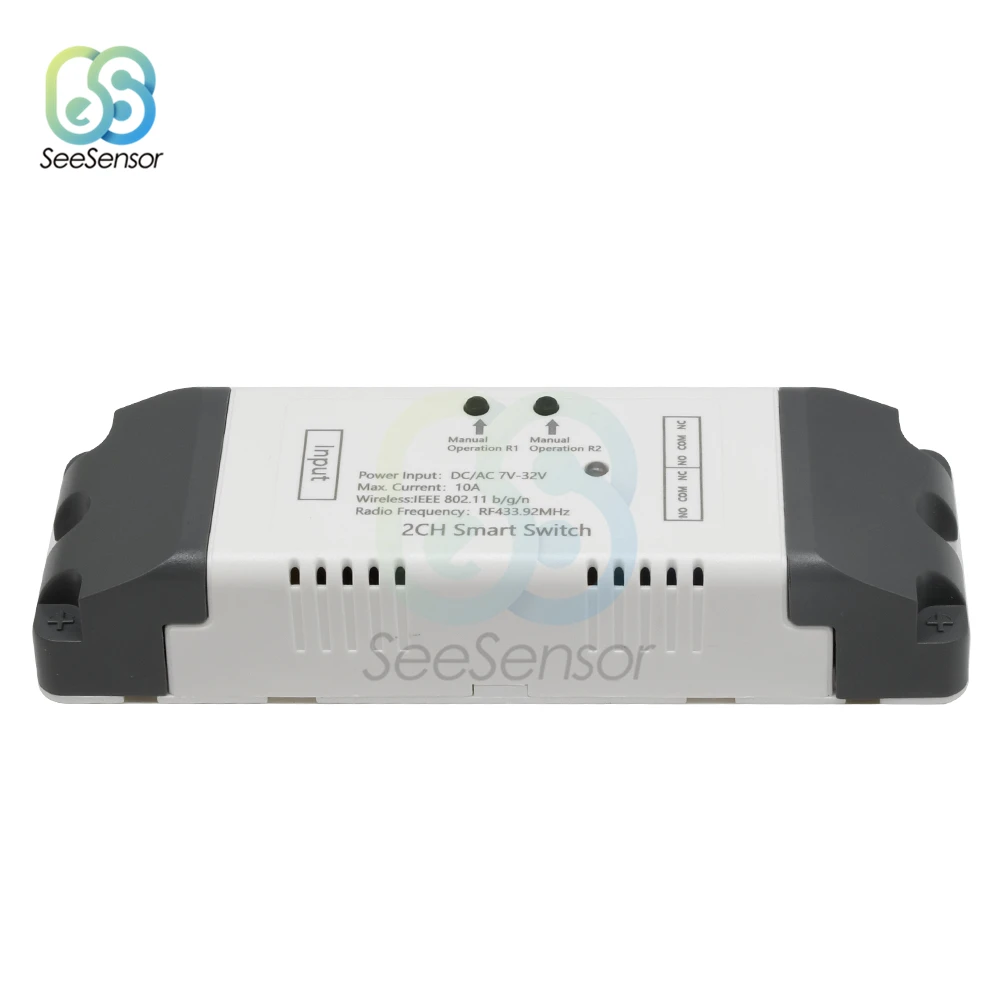 AC85V-250V AC/DC7V-32V 2 Wifi реле канала модуль Smart WiFi дистанционное управление беспроводной