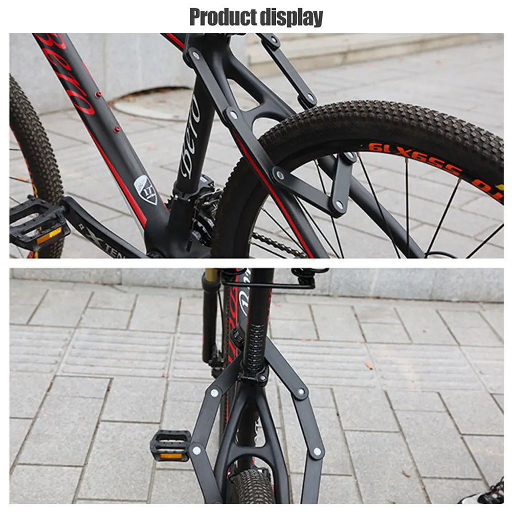 Складной велосипедный замок из легированной стали MTB дорожный велосипед
