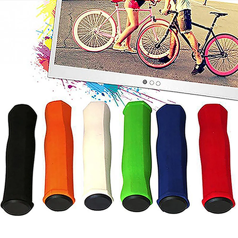 

Ultralight MTB Handlebar Grips Sponge Colored Anti Slip Handle Cover Removeable Cycling Bicycle Grips With One Lock Bike Part