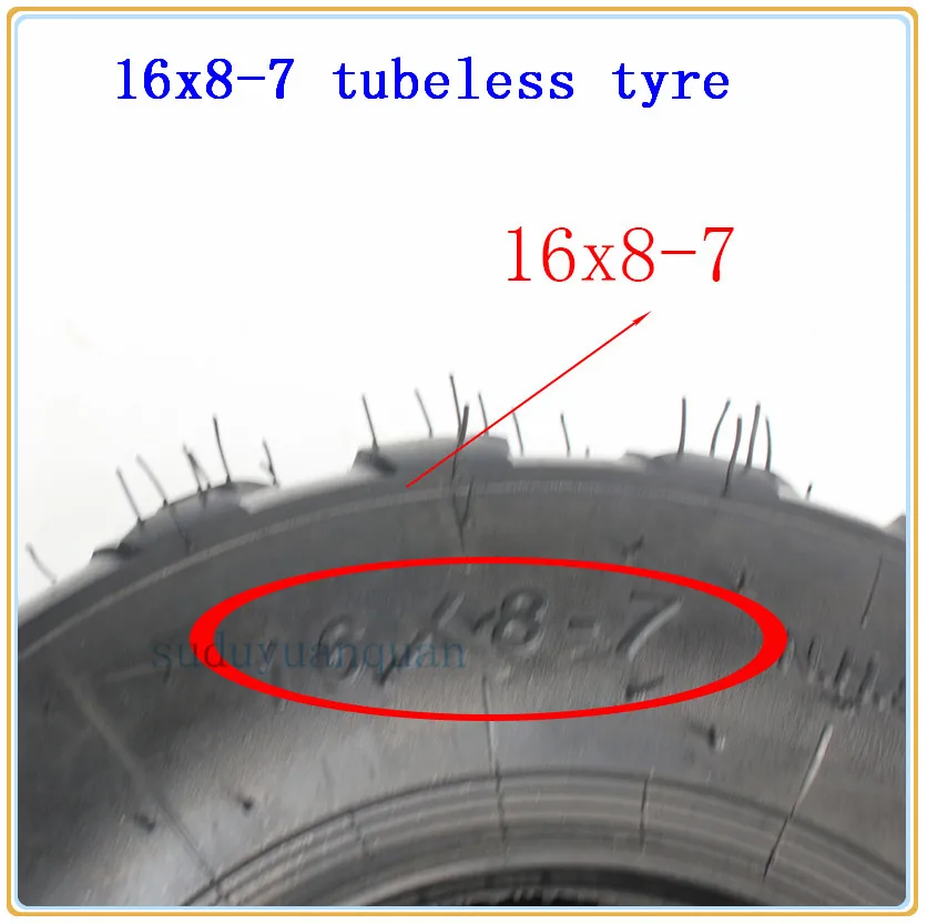 16x8-7 ATV& Go-Kart Off-дорожные шины вездеходы 16x8. 00-7 16/8-7 бескамерные шины шоссейные шины износостойкие вакуумные шины