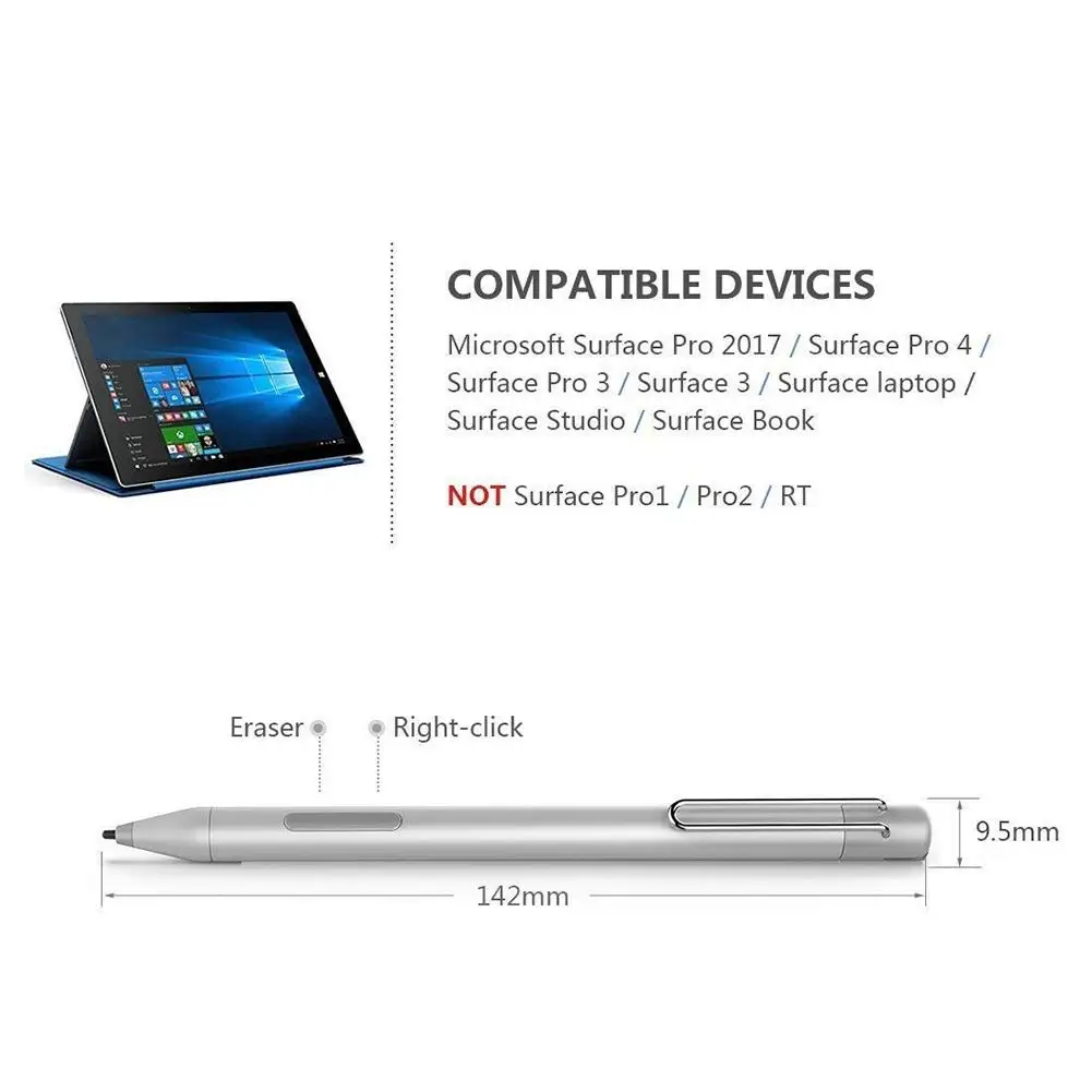 Ручка-стилус с сенсорным экраном для microsoft Surface Go Pro5 4 3 Book для hp X360 ASUS Transformer T3 Series аксессуары