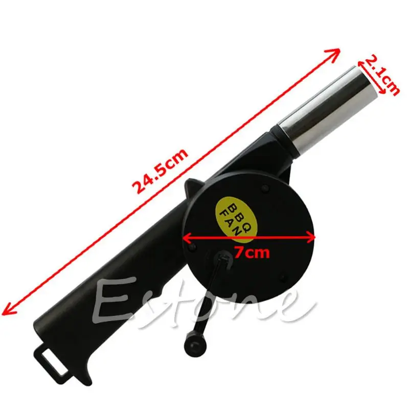 

BBQ Fan Air Blower Hand Crank Powered Barbecue Fire Picnic Camping Tools
