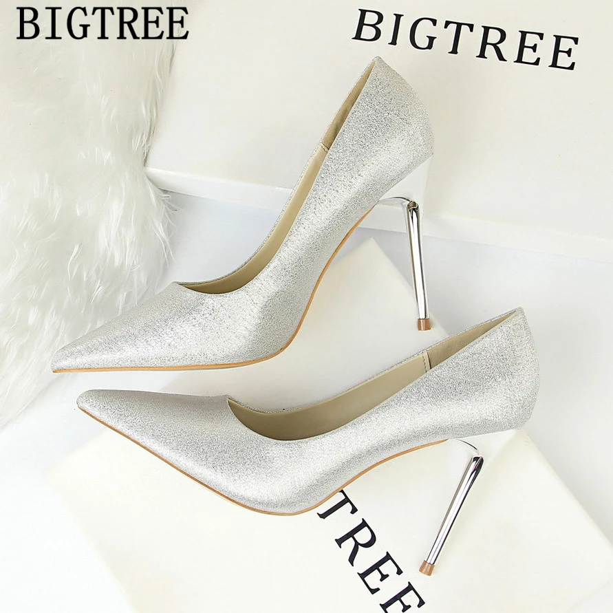 Туфли-лодочки женские на очень высоком каблуке с острым носком | Обувь