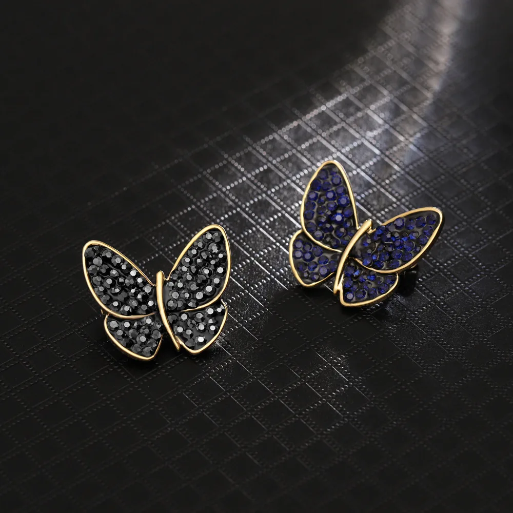 Модные броши в форме бабочки для женщин хрустальные Броши Стразы идеально