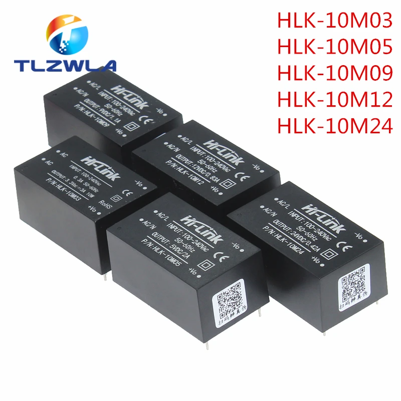 HLK-PM01 03/09/12/24 HLK-2M05 HLK-5M03 HLK-10M12 20M24AC-DC 220V To 5V/3.3V/12V Intelligent Household Switch Power Supply Module