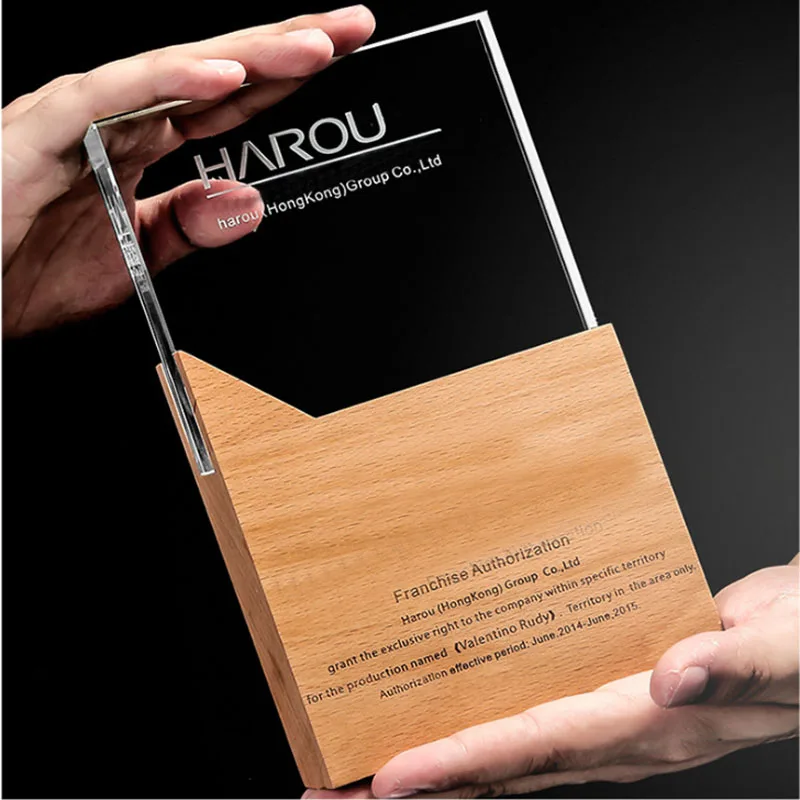 

Новый трофей «сделай сам» из Букового дерева и хрусталя, призовой Кубок на заказ