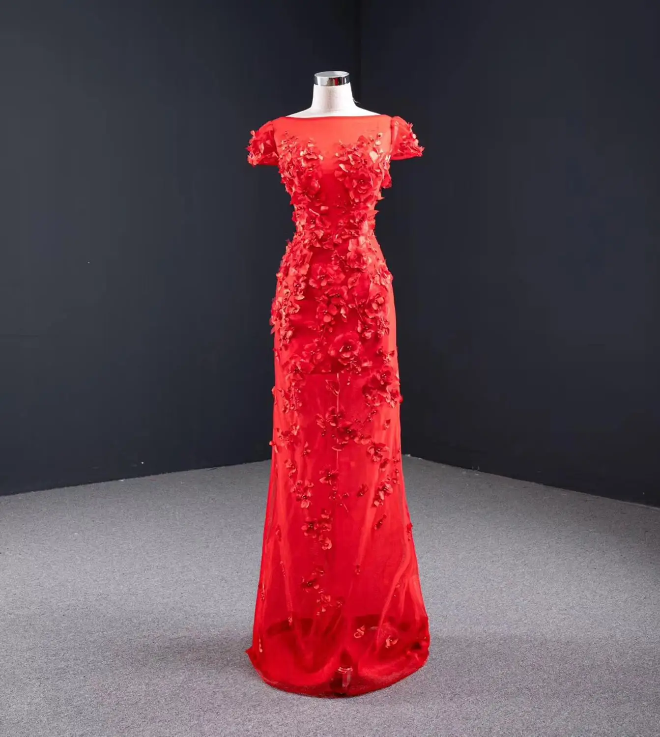 J67077 Jancember вечерние платье 2020 Для женщин Вечернее Elegangt круглым вырезом Кепки с