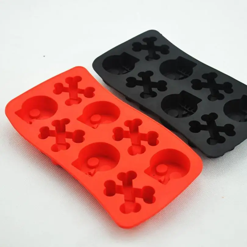 3D череп голова ледяной куб формы Хэллоуин Череп виски вино поднос производитель