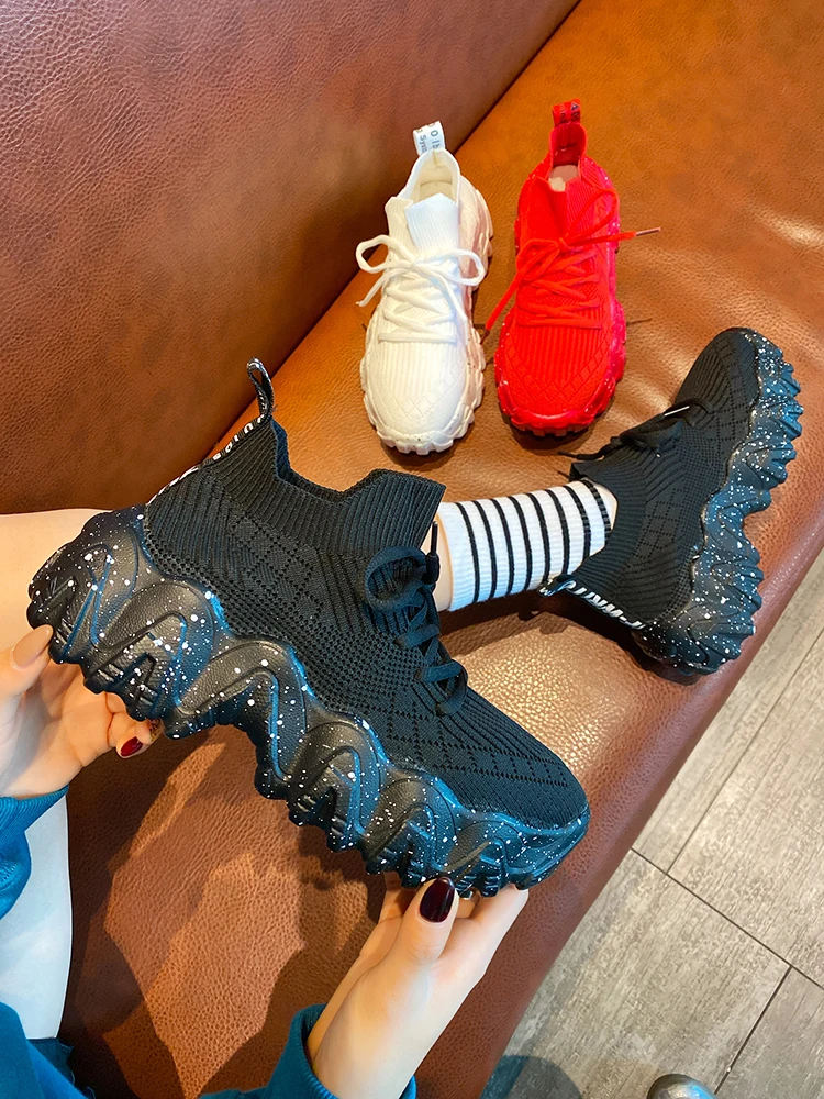 Новинка 2019 женская модная увеличивающая рост повседневная обувь весна и лето