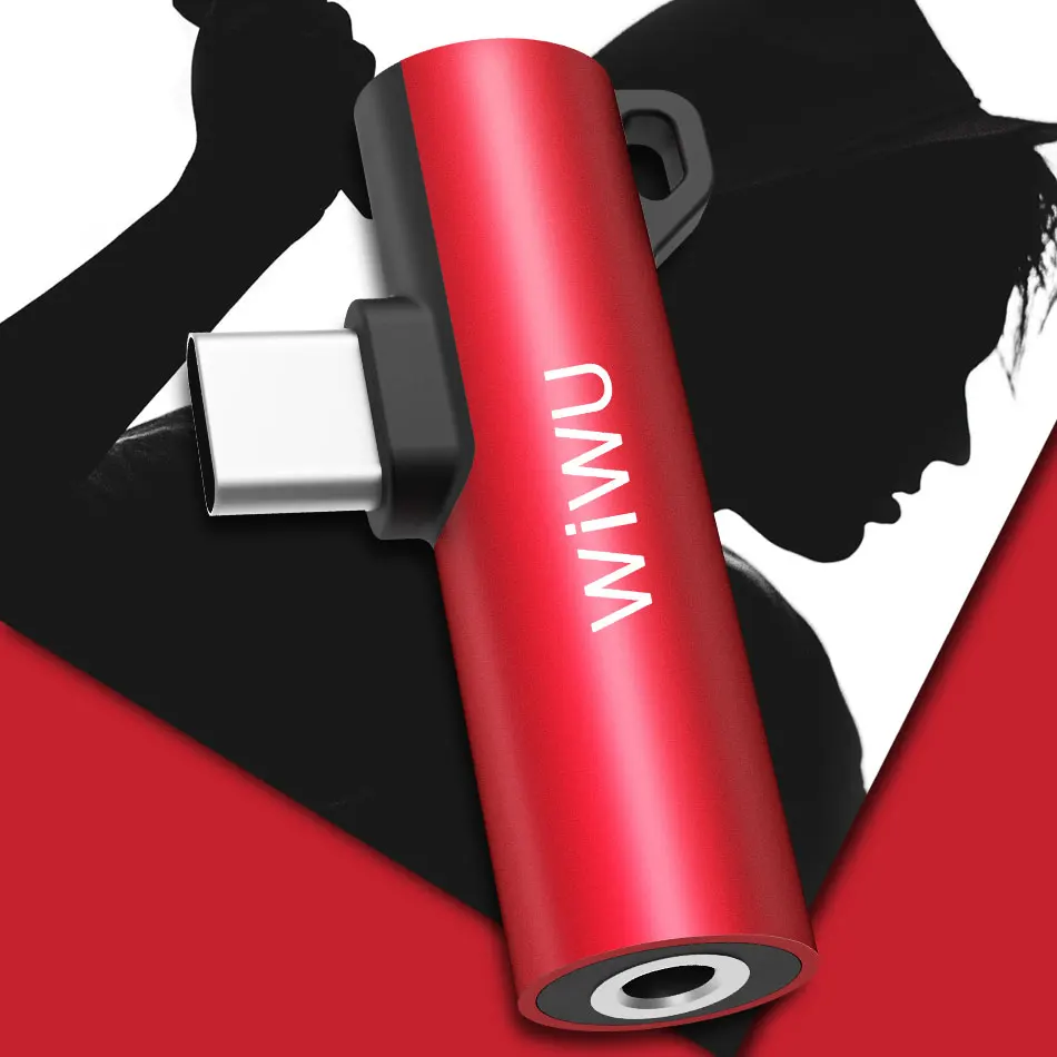 Аудиоадаптер WIWU для порта Lightning преобразователь быстрой зарядки аудиоадаптер USB