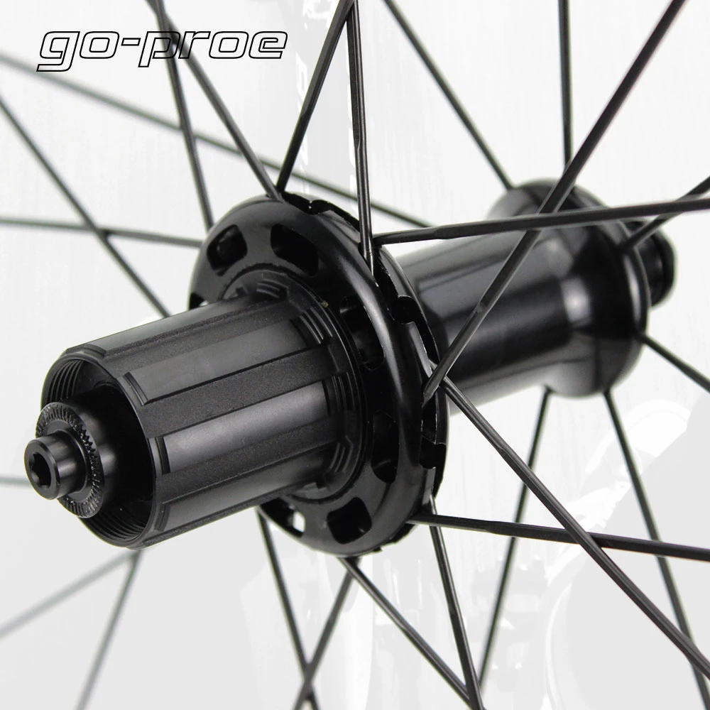 Карбоновые колеса Go proe 700C бескамерные велосипедные 38 мм 50 60 82 UD Finish 3k с саржевым