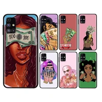 afro girls black women art for samsung note 20 10 9 8 ultra lite plus pro f62 m62 m60 m40 m31s m21 m20 m10s phone case