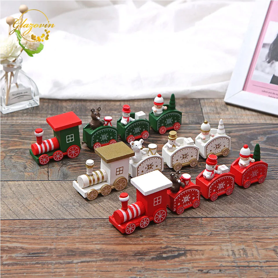Рождественские украшения для дома рождественские игрушки маленький поезд из