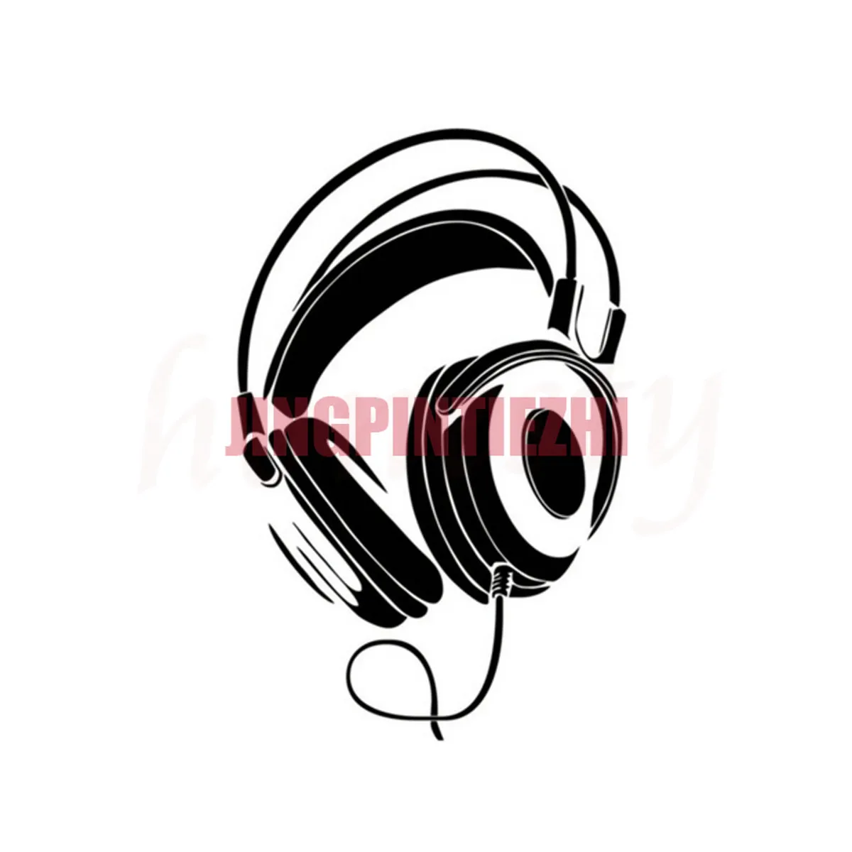 

Hot Sell Creative Music DJ Headset Car Sticker Wall Home Glass Window Door Laptop Auto Truck Motorcycle Vinyl Decal Decor