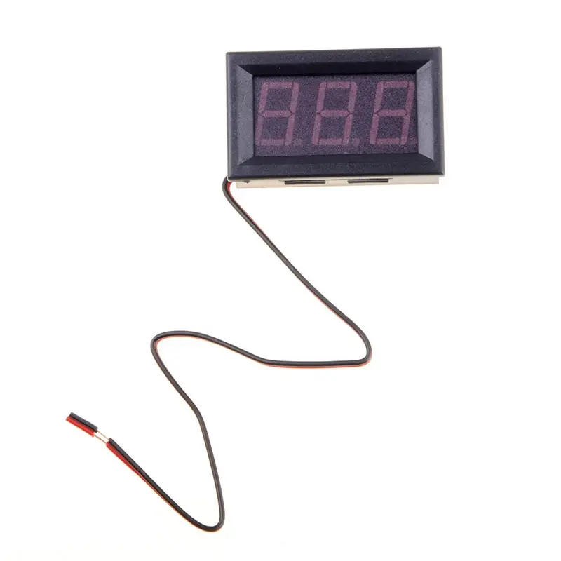 

Junejour Mini Digital Voltmeter Ammeter DC0-100v Panel Volt Current Meter Tester with 2/3 Wires LED Panel Digital Display 5.6In