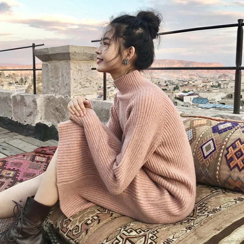 

Осень 2021, зимний свитер, женские топы, вязаный пуловер, женская мягкая теплая толстая верхняя одежда