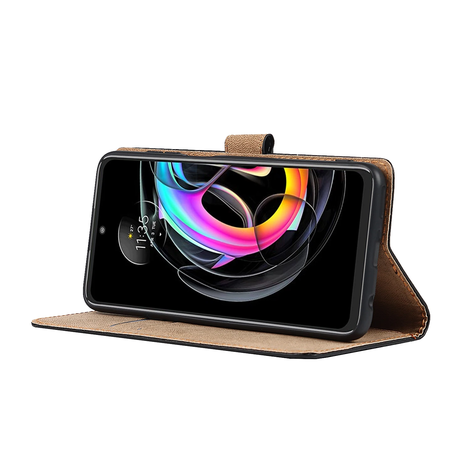 Кожаный чехол-бумажник с откидной крышкой чехол для Motorola Moto Edge 20 Lite кобура