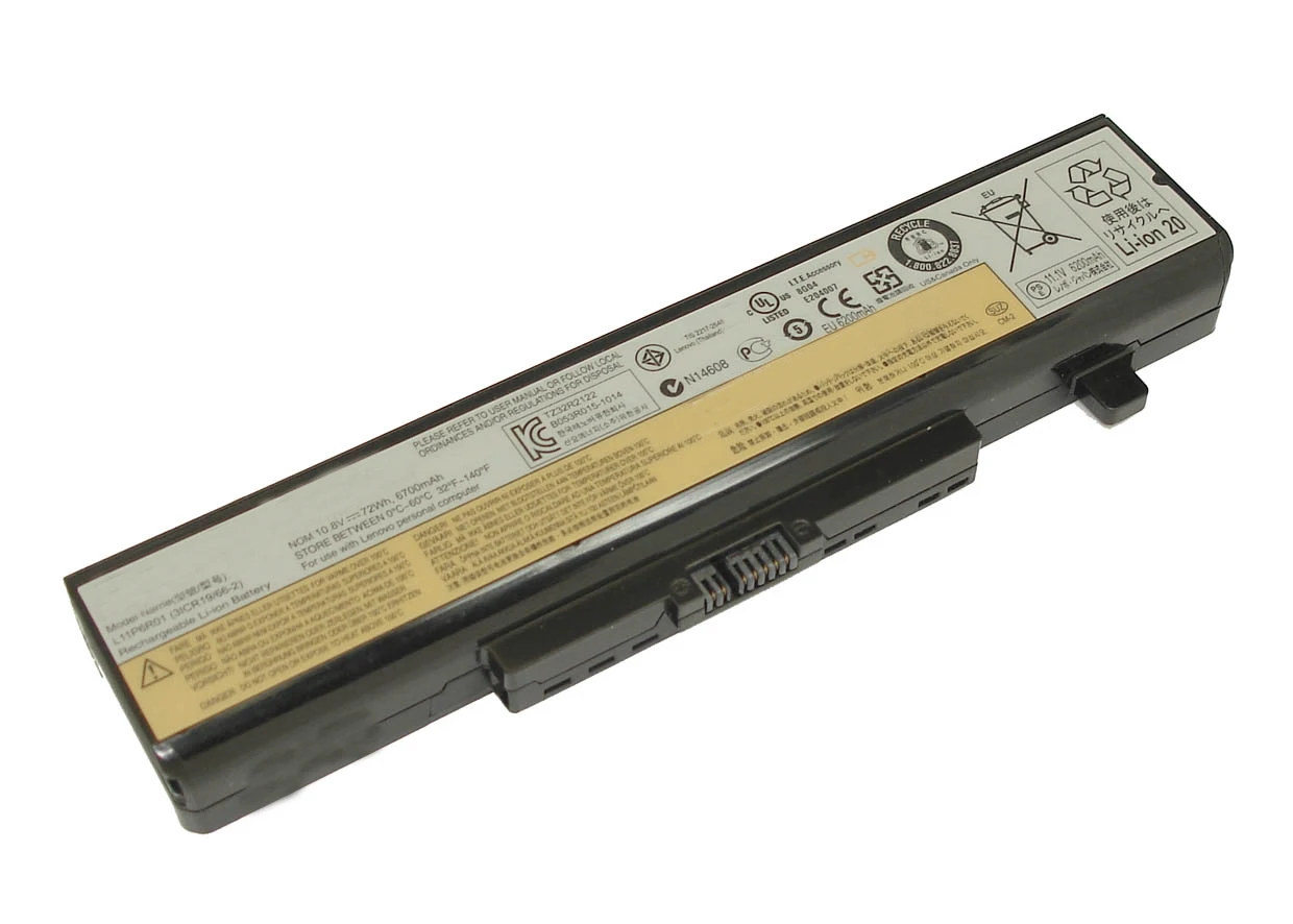 Аккумуляторная батарея для ноутбука Lenovo IdeaPad Y480 V480 (L11S6F01) 48Wh черная|Аккумуляторы