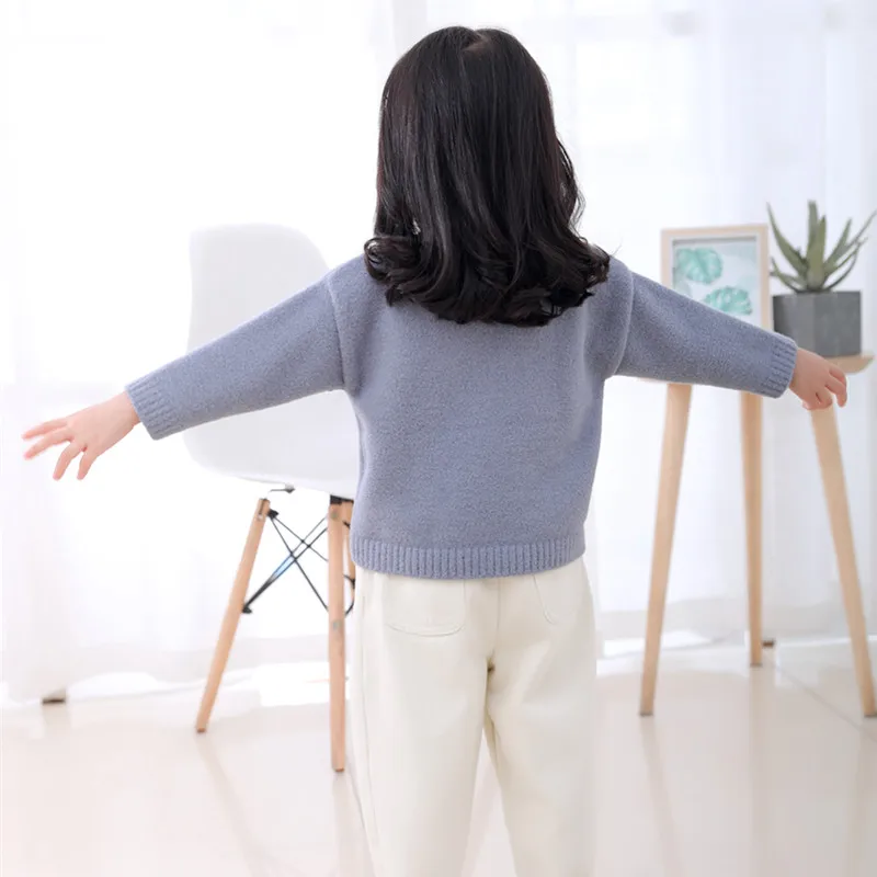 Свитера для маленьких девочек новая зимняя одежда подходит детей 2-5 лет высокое