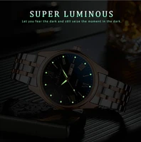 luxury brand business quartz mens watch steel with luminous waterproof fine mens calendar watch male clock relogio masculino