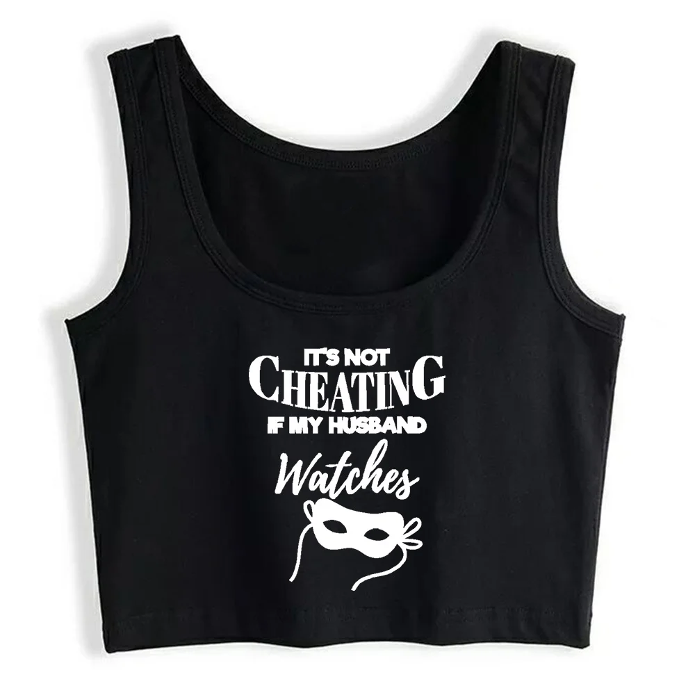 

Crop Top Women Threesome Swinger Hotwife Not Cheating Grunge Aesthetic Gothic Y2k Tank Top Female Clothes