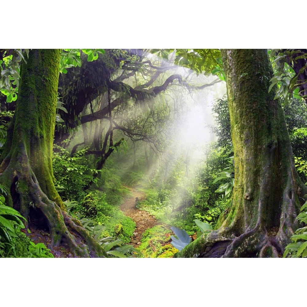 Фоны для фотостудии Yeele Jungle лес странное дерево дом Сумерки ужасные фотографии |