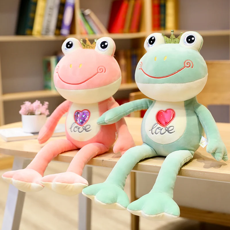 

1pc 35/50CM Cute Long Leg Heart Frog Plush Toys Cartoon Animal Toys Stuffed Soft Pillow for Children Girls Birthday Gifts