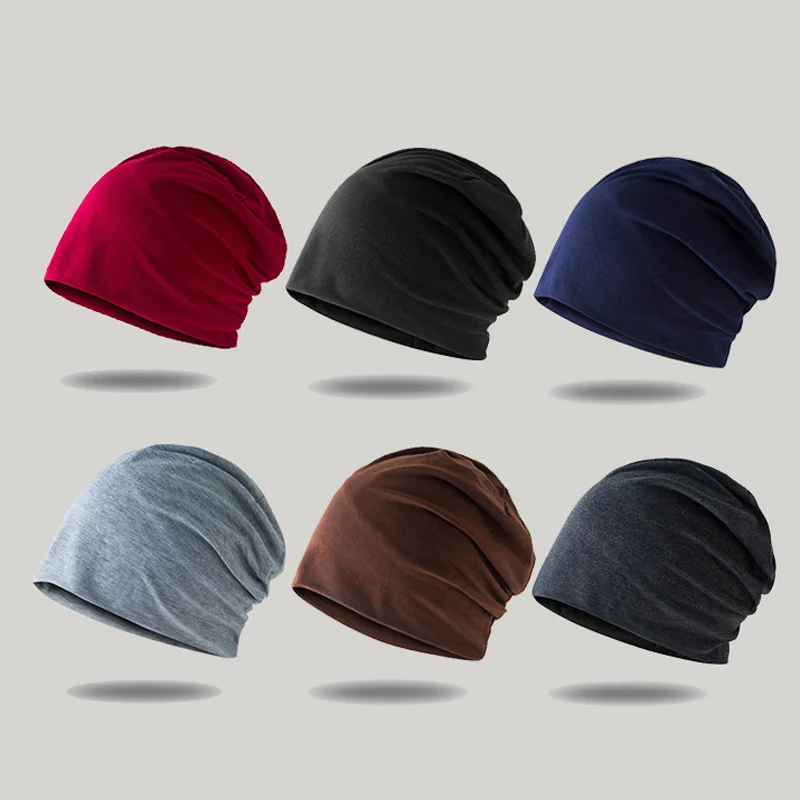 Весенняя зимняя вязаная шапочка для мужчин и женщин повседневные одноцветные