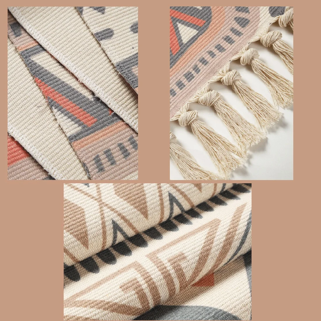 

Home Carpets 60x150cm/60x180cm Retro Rugs/Carpet for Living Room Soft Bohemian Tassel Table Bedside Rug Door Mat Home Decoration