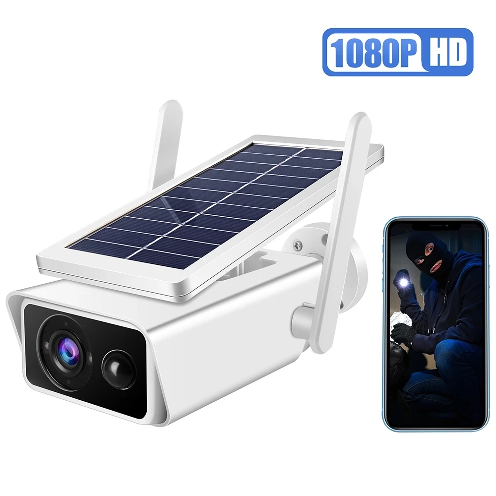 

HD Quality IP Camera Wireless Solar Powered Security System Outdoor 1080P PIR Motion Alarm Night Vision ICSEE Solar Wifi Camera
