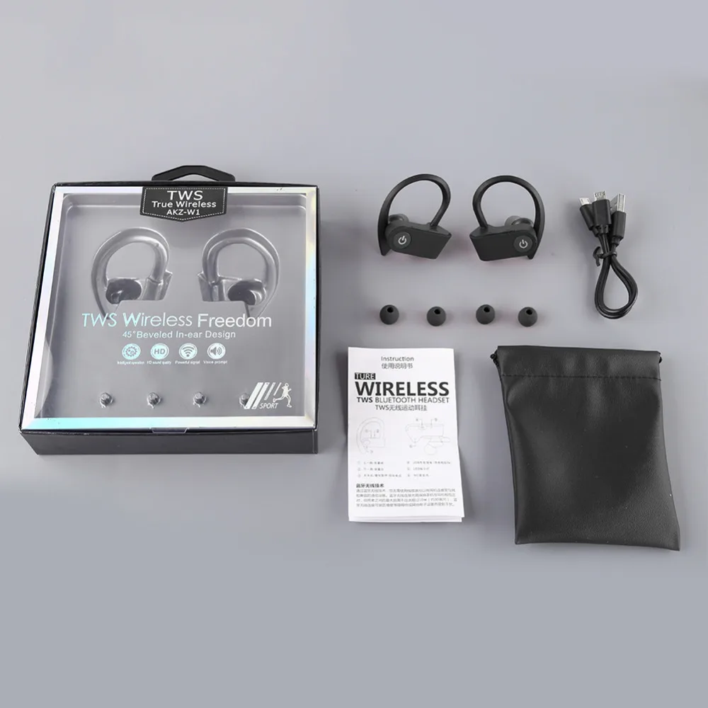 Bluetooth гарнитура 5 0 Беспроводные спортивные наушники с микрофоном HD стерео