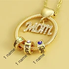 Женское ожерелье, подарок для матери, ожерелье с именем на заказ, ожерелье с буквой, 12-цветное ожерелье с подвеской-талисманом изысканное ожерелье