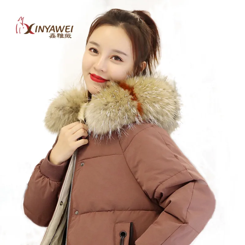 

Best Selling Raccoon Fur Collar Color Plus Flower Winter Authenyic Trim Fashion Lady Out Coat Coat Accessories Warm Scarf.