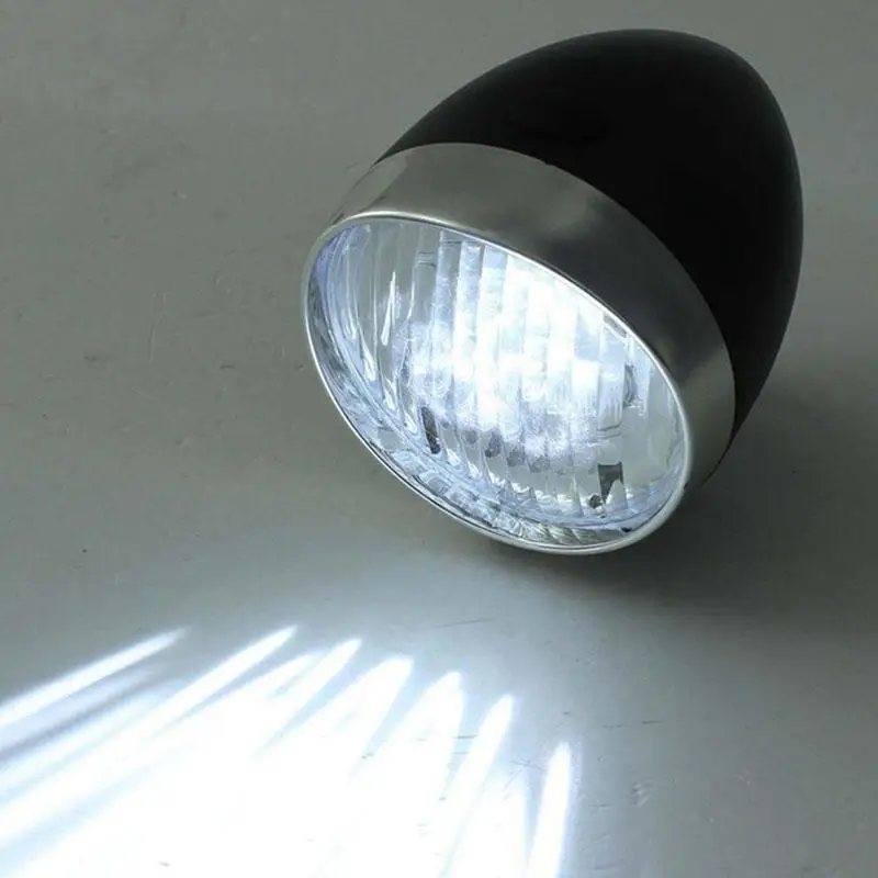 GloryStar Bicycle Front Lights 3 LED Vintage Headlamp Flashlight for Night Cycling | Спорт и развлечения