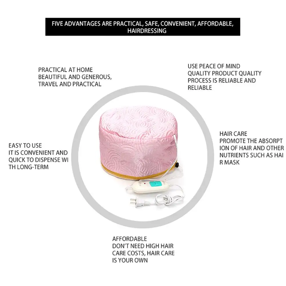 Электрическая маска для волос выпечки шапка салона спа питательный отпариватель