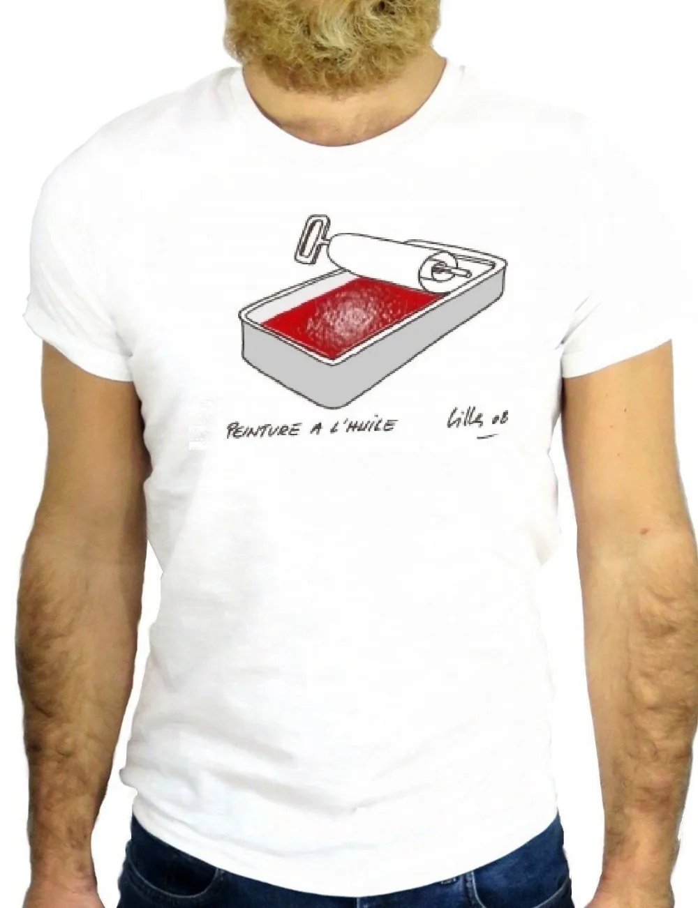 

New Fashion Men Brand Clothing Summer Hip Hop Fitness Cool Nice Fish Cartoon Funny Paint Oil Vintage Ironic T Shirt Design