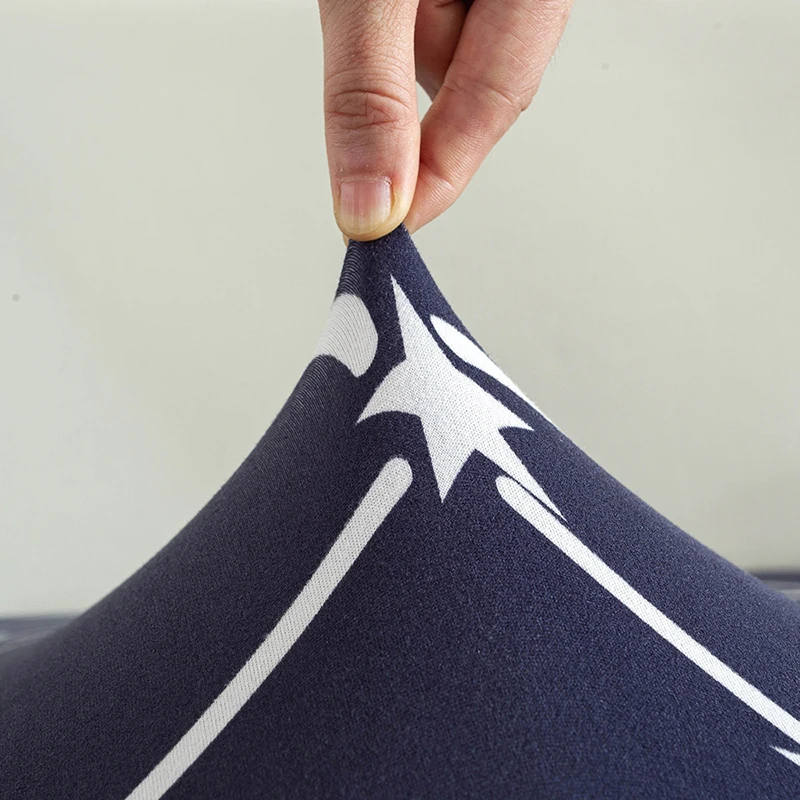 

1/2/3/4 Seat Sofa Cushion Cover Spandex Washable Removable Furniture Protector Slipcover Non-slip Stretch Printing Sofa Covers