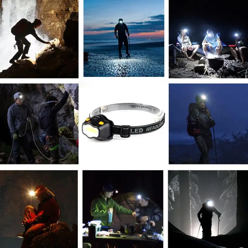 

Portable Mini 3W Outdoor LED Headlight Fishing Daily12COB Camping Headlight Fishing Headlight Flashlight Flashlight Fishing Tool