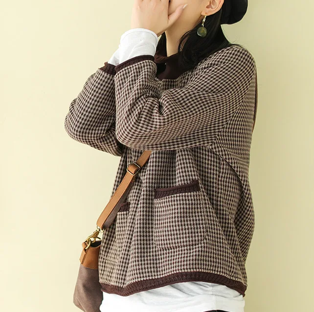 Женские свободные флисовые толстовки повседневные теплые кофты в стиле ретро с